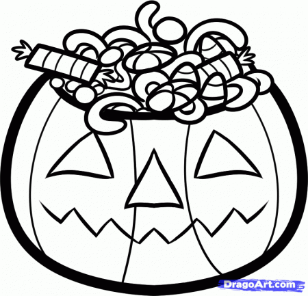 How to Draw Halloween Candy, Step by Step, Halloween, Seasonal 