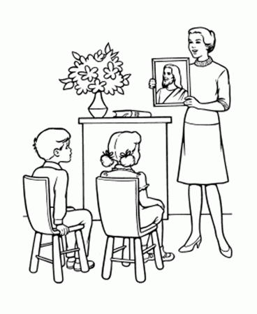 Church Coloring pages - Sunday School Teacher - Sunday School and 
