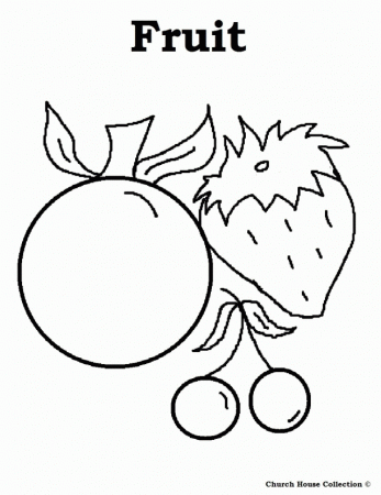 Healthy Foods Coloring Pages Color On Pages Coloring Pages For 