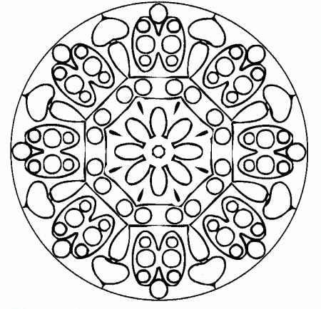 Mandala Rectangle Coloring Pages - Mandala Coloring Pages : iKids 