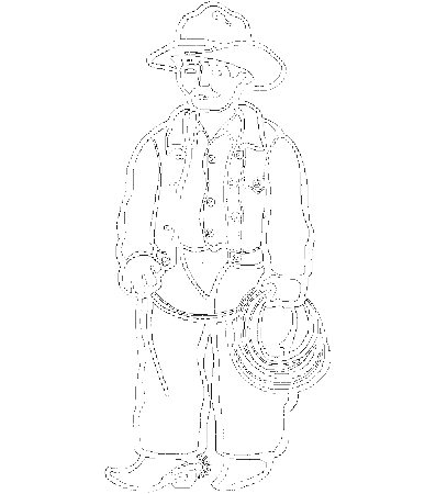 Coloring Page - Cowboy coloring pages 4