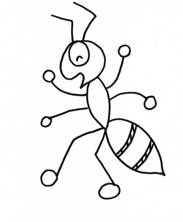 New Cartoon Ant Coloring Pages | Laptopezine.