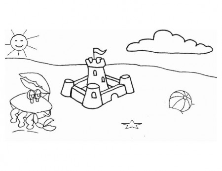 Beach Coloring Pages for Kids | kids world