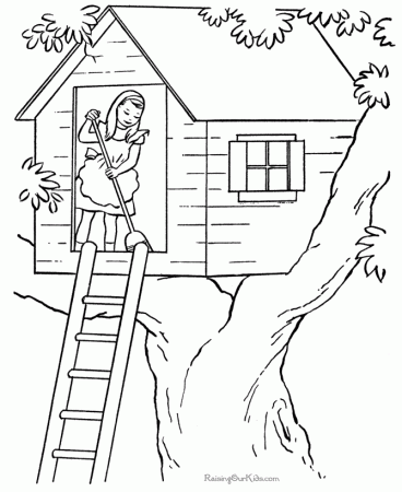 house to color Colouring Pages (page 2)