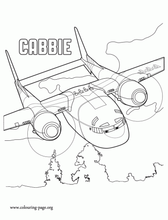 Planes 2 - Cabbie coloring page