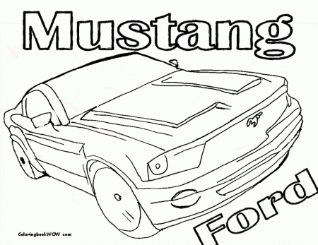 Fierce Car Coloring Ford Cars Free Mustangs T Bird Car 250 Car 