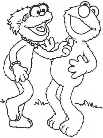sesame street zoe Colouring Pages (page 2)