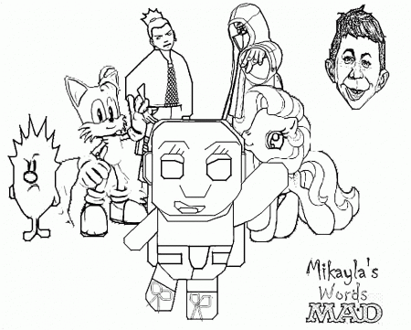 Image - Mikayla's Words MAD coloring page 1.JPG - Mad Cartoon 