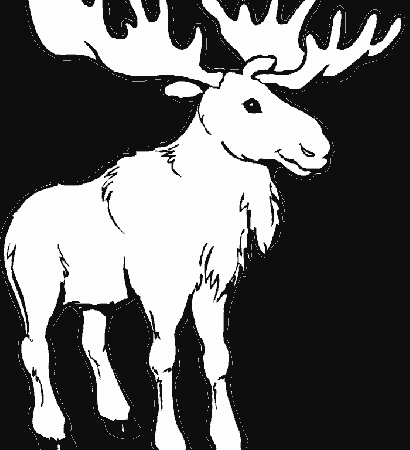 Cartoon Moose Coloring Pages - Kids Colouring Pages