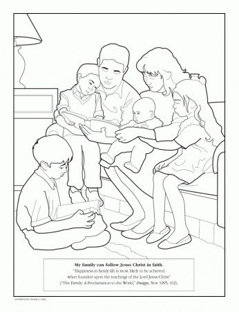 Catholic Saints Holding Holy Bible All Saints Day Coloring Page 