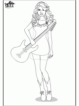 Taylor Swift Coloring Pages | celebrities coloring pages 