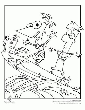Free Phineas And Ferb Coloring Pages - Free Printable Coloring 