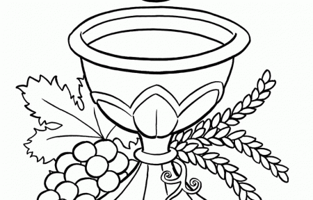 First Communion Coloring Pages First Communion 195015 First 