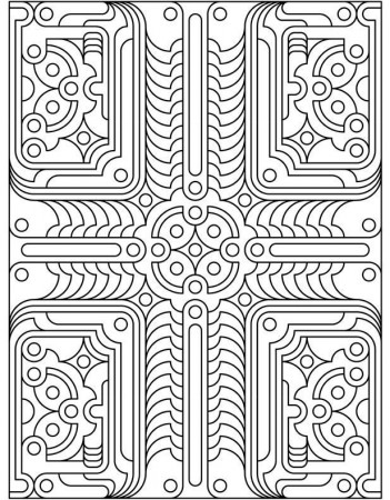 Dover design Geo Tech | Coloring Pages