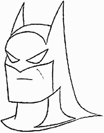 The Head Of Batman Coloring Pages For Kids Printable 469#