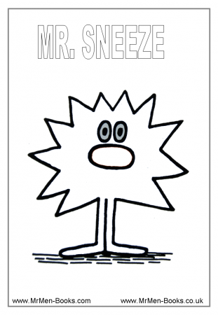 sneeze Colouring Pages (page 2)