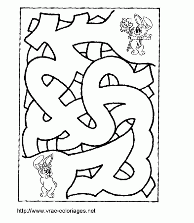 Labyrinth coloring pages 102 / More labyrinth pages / Kids 