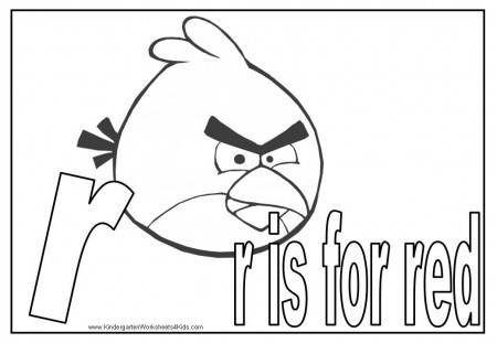 Angry Birds Alphabet Coloring Pages