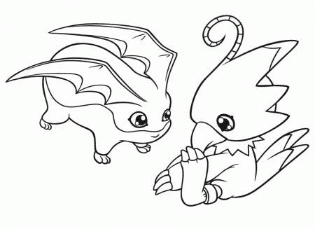 Digimon 6 Cartoons Coloring Pages & Coloring Book