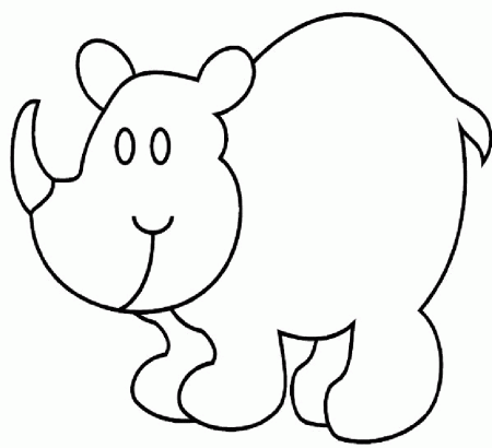 Rhino Coloring Pages 4 | Free Printable Coloring Pages 