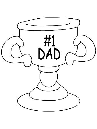 Dad # 4 Coloring Pages & Coloring Book