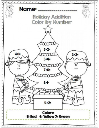 First Grade Holiday Math Packet *Common Core Aligned