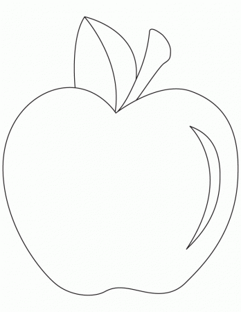 picture of apple Colouring Pages