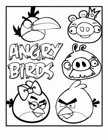 Collage of Angry Birds Coloring Pages : New Coloring Pages