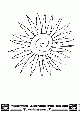 Sun Coloring Page,Lucy Learns Free Sun Coloring Pages Sun 