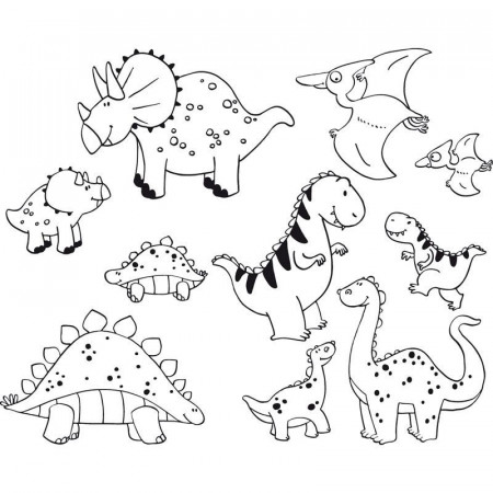 Dinosaur Rubber Stamps - Aladine Stampominos at Crafts4Kids