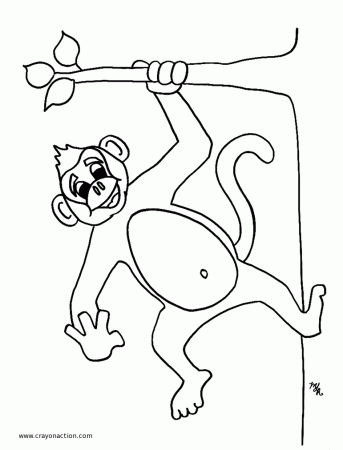 Coloring Pages Monkeys | Animal Coloring Pages | Kids Coloring 