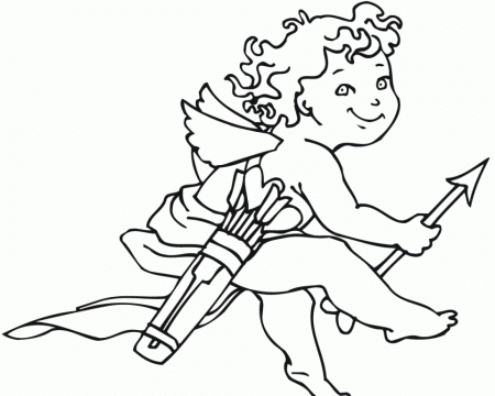 Download Cupid Carrying Arrows Coloring Pages Or Print Cupid 
