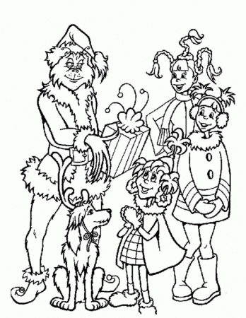 Free Online Coloring For Toddlers How The Grinch Stole Christmas 