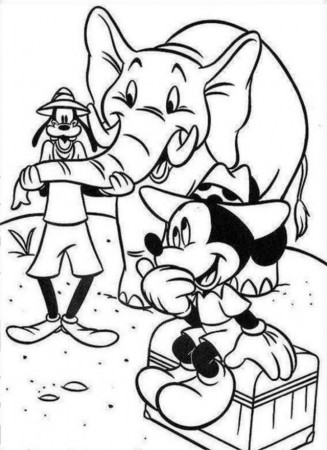 Download Goofy Touch The Elephant 39 S Trunk And Mickey Laughing 