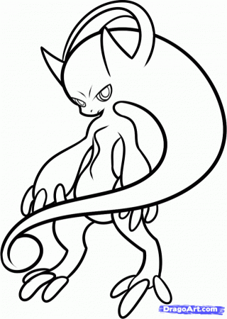 Mega Mewtwo Coloriage 165703 Mewtwo Coloring Pages