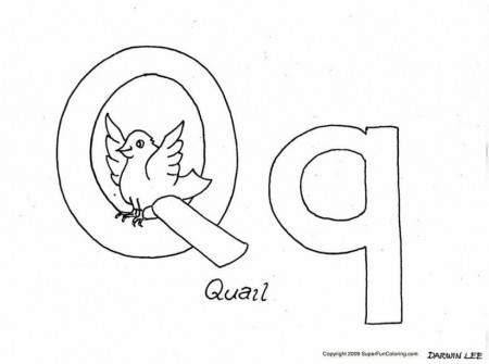 Alphabet Q Coloring Pages | Printable Coloring Pages