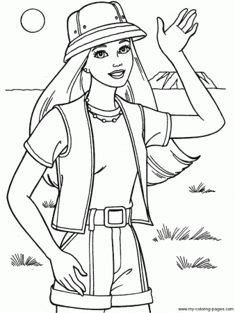 Coloring Barbie 094 /Page 19 / Barbie Coloring Pages