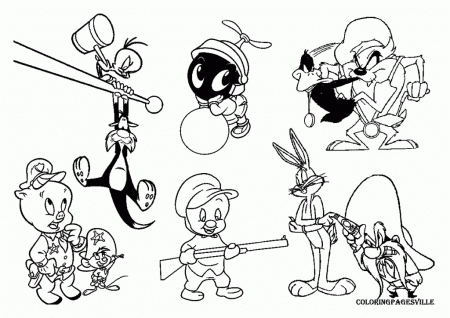 Online Pages Baby Looney Tunes Coloring Page Cartoons - deColoring