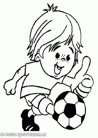 Free Printable Soccer Coloring page for kids | coloring pages