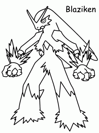 Pokemon Coloring Pages To Print Out 10 Pokemon Blaziken Coloring 
