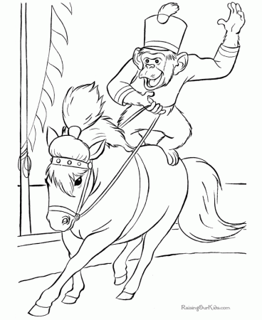 Kid coloring pages of Circus 009