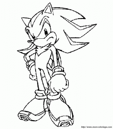 Sonic the werehog mask Colouring Pages