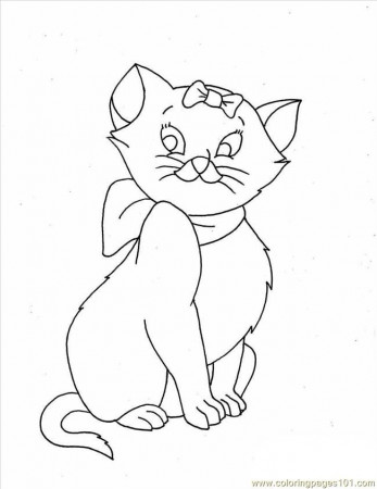 Coloring Pages Cat Coloring Pages 2 Full (Mammals > Cats) - free 