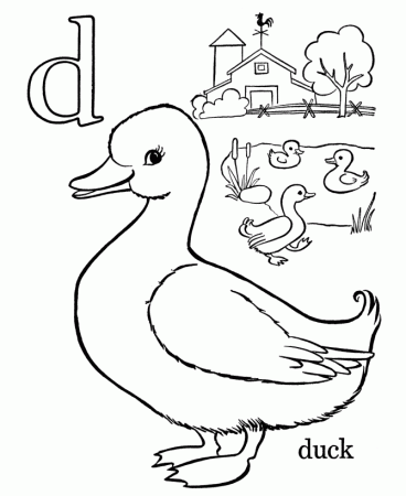 preschool letter d Colouring Pages (page 2)