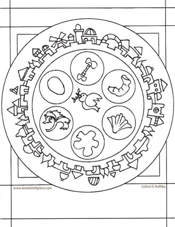 Coloring Page $free | Passover Art for Kids