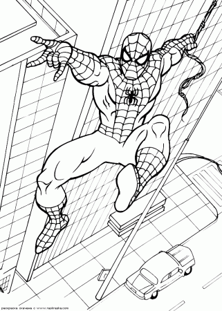 amazing Spiderman coloring pages for kids | Great Coloring Pages
