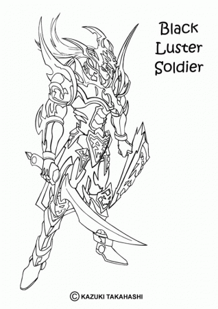 YU-GI-OH coloring pages - Black Luster Soldier 2