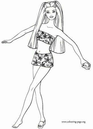 Barbie Doll Coloring Pages To Print