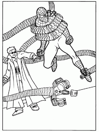 Kids Zone: Coloring Pages - Spiderman 01Kids Zone