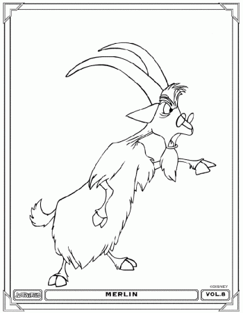 Merlin the Wizard Coloring Pages 16 | Free Printable Coloring 